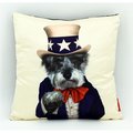 Empire Art Direct Empire Art Direct PRP-PR040-1818 Uncle Sam Pillow Pets Rock Faux Silk Decorative Pillow PRP-PR040-1818